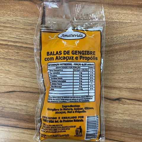 Imagem do BALA DE GENGIBRE (SABORES) | 40G | AMATUVIDA