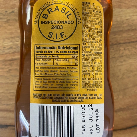 MEL LARANJEIRA BISNAGA | 300G | BALDONI - comprar online