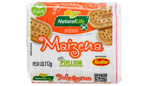 BISCOITO DE MAIZENA S/ GLÚTEN C/ PSYLLIUM | 112G | NATURAL LIFE