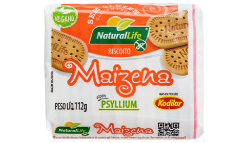 BISCOITO DE MAIZENA S/ GLÚTEN C/ PSYLLIUM | 112G | NATURAL LIFE