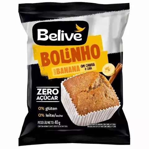 BOLINHO BANANA C/ CANELA E CHIA | 40g | BELIVE