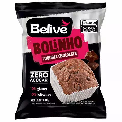 BOLINHO DOUBLE CHOCOLATE | 40g | BELIVE
