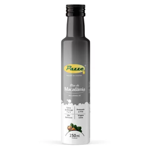 ÓLEO DE MACADÂMIA EXTRA VIRGEM | 250ML | PAZZE