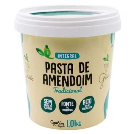 PASTA DE AMENDOIM (LISA OU CROCANTE) | 1,01KG | TERRA DOS GRÃOS