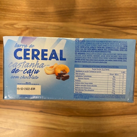 BARRA DE CEREAIS (SABORES) | CAIXA 24UN DE 22g | NUTRY - comprar online