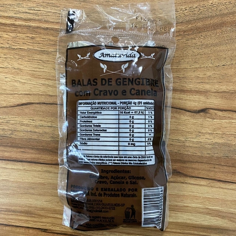 Imagem do BALA DE GENGIBRE (SABORES) | 40G | AMATUVIDA