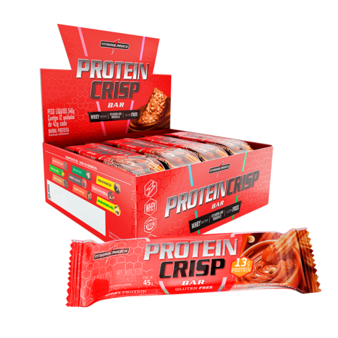 PROTEIN CRISP BAR DISPLAY (SABORES) | 12X45G | INTEGRAL MÉDICA - loja online