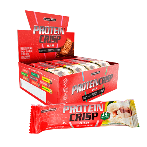 PROTEIN CRISP BAR DISPLAY (SABORES) | 12X45G | INTEGRAL MÉDICA - Empório Natural Foods - CNPJ 28.423.216/0001-89