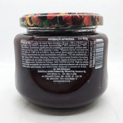 GELEIA DIET (SABORES) | 280G | QUEENSBERRY - comprar online