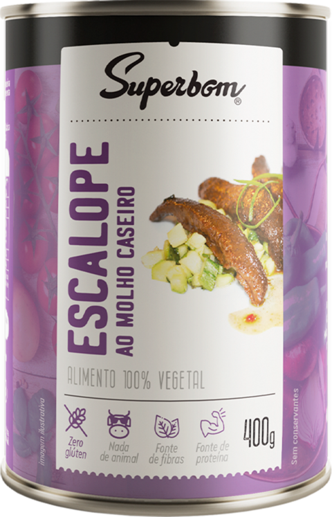 ESCALOPE VEGETAL AO MOLHO CASEIRO | 380G | SUPERBOM