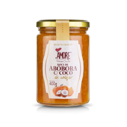 DOCE DE ABOBORA C/ COCO | 400g | AMORE - comprar online