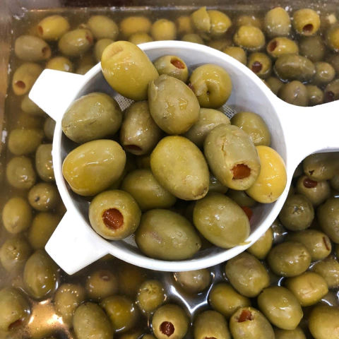 AZEITONA GORDAL RECHEADA C/ PIMENTÃO | 100G