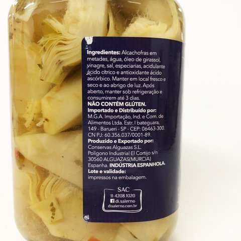 CORAÇÕES DE ALCACHOFRAS MARINADOS | 340G | DI SALERNO - comprar online