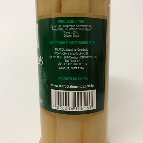 ASPARGO BRANCO | 205G | MARCOL na internet