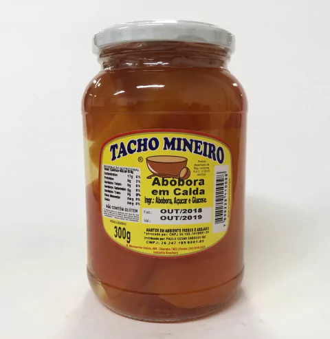 DOCE DE ABOBORA EM CALDAS | 300G | TACHO MINEIRO