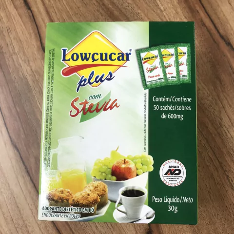 LOWÇUCAR PLUS C/ STEVIA SACHÊ