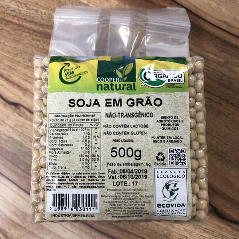 SOJA EM GRÃOS ORGÂNICO | COOPER
