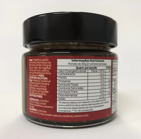 CREME DE CHOCOLATE COM AVELÃ CACAUFIT | 145G | LA PIANEZZA na internet