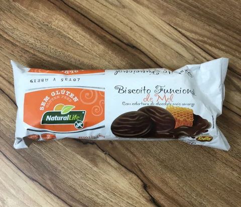 BISCOITO FUNCIONAL COM COBERTURA S/ GLUTEN | 140G | KODILAR