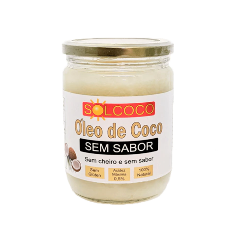 ÓLEO DE COCO SEM SABOR | 500GR | SOLCOCO