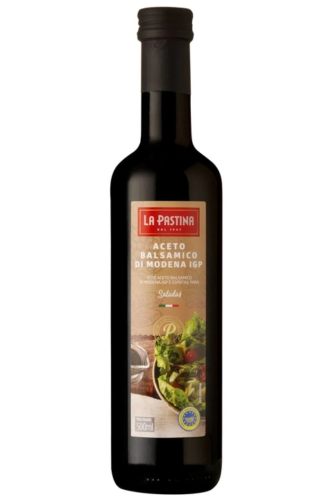 VINAGRE BALSÂMICO ITALIANO P/ SALADA | 500ML | LA PASTINA