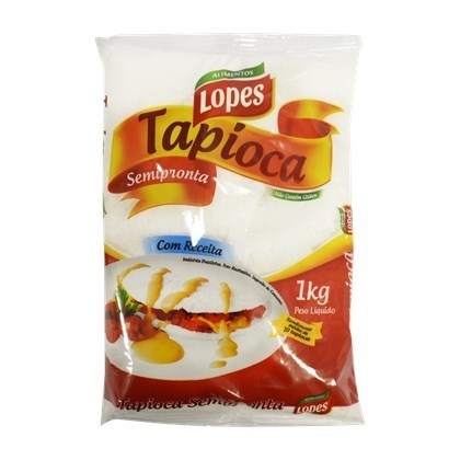 MASSA SEMI-PRONTA PARA TAPIOCA | 1KG | LOPES