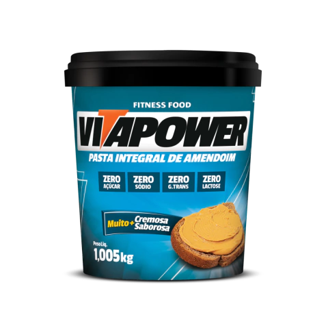 PASTA DE AMENDOIM INTEGRAL TRADICIONAL | 1,005 KG | VITAPOWER
