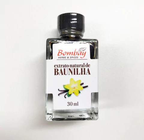 EXTRATO NATURAL DE BAUNILHA | 30ml | BOMBAY