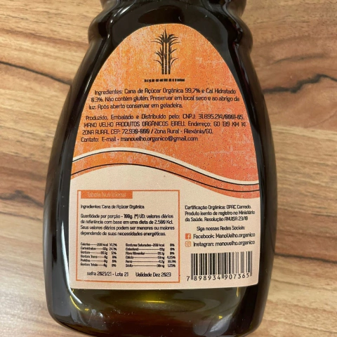 MELADO DE CANA ORGÂNICO | 290G | MANO VELHO - Empório Natural Foods - CNPJ 28.423.216/0001-89