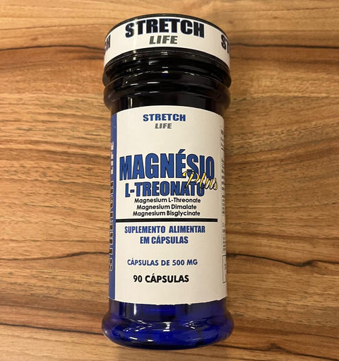 MAGNÉSIO L-TREONATO PLUS | 500MG 90 CAPS | STRETCH LIFE