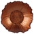 Centro de mesa Glass Blend em vidro 335ml D16xA5cm cor ferrugem