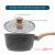 PANELA INDUÇÃO ANTIADERENTE CINZA COM TAMPA DE VIDRO 18 cm- Dolce home - comprar online