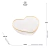 BOWL VIDRO COM BORDA DOURADA HEART 12X11X5CM - 28343 - Manjericão Home & Décor 