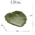 TRAVESSA FOLHA DE BANANA DECORATIVO EM CERÂMICA LEAF VERDE 23,5X22 - 4496 - loja online