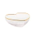 BOWL VIDRO COM BORDA DOURADA HEART 12X11X5CM - 28343 - comprar online