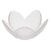 BOWL DE CRISTAL FLOR COM BORDA DOURADA - 28948