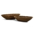 CONJUNTO CENTROS DE MESA EM MADEIRA E FIBRA NATURAL - 2 PEÇAS | 17190-MART - comprar online