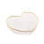 BOWL VIDRO COM BORDA DOURADA HEART 12X11X5CM - 28343