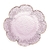 BOWL CRISTAL DE CHUMBO MARTELADO COM BORDA DOURADA ROSA - comprar online