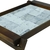 Bandeja retangular em madeira com pé 44x35x22cm cor bege ref 27363BR - Manjericão Home & Décor 