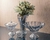 CENTRO DE MESA CRISTAL PARADISE AZUL METALIZADO 34x20cm- WOLFF - Manjericão Home & Décor 