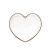 BOWL VIDRO COM BORDA DOURADA HEART 12X11X5CM - 28343 na internet