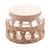 POTE DE VIDRO BOROSSILICATO TAMPA MADEIRA 350 ML - 29121