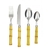 FAQUEIRO 24 PEÇAS INOX CABO DE BAMBU 24 PEÇAS - SG0001