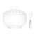 AÇUCAREIRO DE CRISTAL ECOLOGICO COM COLHER IMPERIAL 12CM X 11,5CM - comprar online
