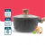 PANELA INDUÇÃO ANTIADERENTE CINZA COM TAMPA DE VIDRO 18 cm- Dolce home - comprar online