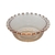 BOWL RASO DE CRISTAL BORDA CORAÇÃO AMBAR - 1721