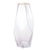 VASO GEOMÉTRICO DE VIDRO COM A BORDA DOURADA 23X13 CM - 29111 - comprar online