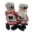 CONJUNTO PAPAI E MAMAE NOEL CHEFS DECORATIVAS DE NATAL EM TECIDO E AREIA - PLO0011-BTC