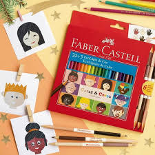 LÁPIZ FABER CASTELL X 24 COLORES + 3 BICOLOR PIEL - comprar online